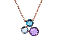 Collar Bronzallure Mujer Trilogy in Aleación de Metal Quarzo WSBZ02319BLU-SP - WSBZ02319BLU-SP